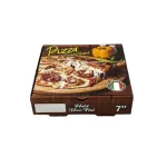 7" Freshly Baked corrugated pizza box